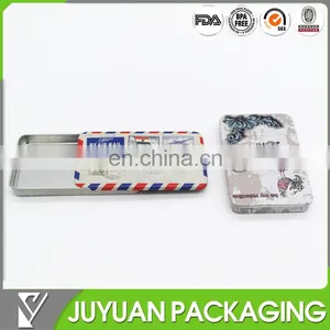 Small Metal Candy Tin Boxes With Slide Lid Chewing Tin Boxes thumbnail-1