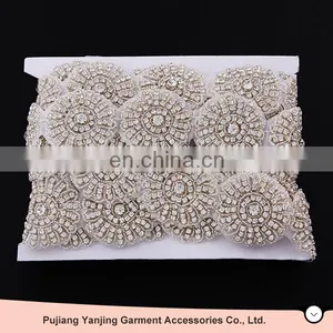 Factory Supplier Newest Originality Beads Crystal Pearls Rhinestone Belt for Wedding Dress thumbnail-1