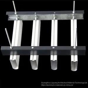 Different Color Aluminum Square Tube Wooden Grain Stone Outdoor/indoor thumbnail-2