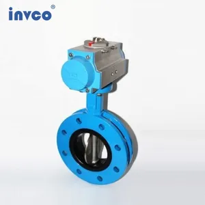 INVCO Pneumatic Butterfly Valve,U Type Butterfly Valve thumbnail-1