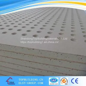 Perforated Gypsum Ceiling Tile / Acoustic Gypsum Ceiling thumbnail-1