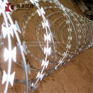 BTO&CBT Anti-rust Galvanized Concertina Razor Wire/Razor Barbed Wire/Razor Wire thumbnail-2