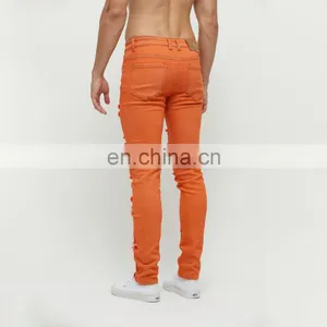 DiZNEW Wholesale Tie Dye Jeans Men Straight Loose Jeans Bleached Denim Jeans for Men thumbnail-3