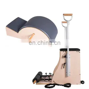 Pilates 5-Piece Set Elian Pilates Reformer Machine White Wood Pilates Bed for Home & Studio Practice 100 Kinds Of Exercising. thumbnail-6