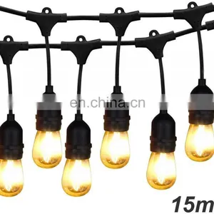 RTS BRIMAX Outdoor Waterproof E27 Sockets 2W 16pcs Led Bulbs 48ft String Lights thumbnail-3