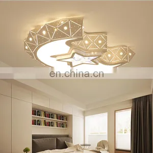 Creative Ceiling Bedroom Lights Modern Simple Lights Stars Moon Lights for Children Room thumbnail-1