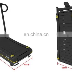 Cheap Folding Home Use Manual Treadmill Sport Curved Running Machine Non-motorized Wholesale Curved Treadmill & Air Runner thumbnail-3