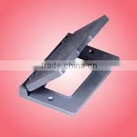 1-Gang Weatherproof Device Box Cover GFCI-Horizontal thumbnail-1