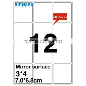 SINMARK 7.0*6.8cm Mirror Surface a4 Waterproof Sticker Paper thumbnail-1
