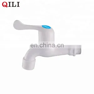 White Plastic Long Nose Bib Cock Water Faucet thumbnail-2