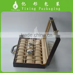 Hot Sale PU Wrist Watch 12 Slots Display Box Storage Holder Organizer Case thumbnail-3