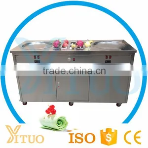 Double Pan Fried Ice Cream Machine / Ice Pan Ice Cream / Ice Cream Cold Plate thumbnail-2