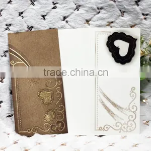 2016 Newest Products Love Heart Cheap Wooden Wedding Invitation thumbnail-6