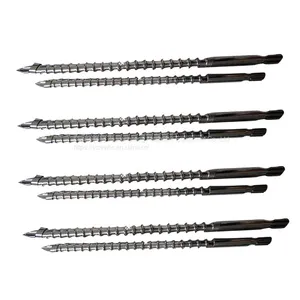 Double Alloy Screw for Vertical Injection Molding Machine Processed By Advanced Nitriding Technology With Hard Gold thumbnail-3