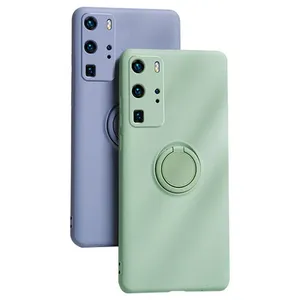 Mobile Phone Case Pack Liquid Silicone Bracket Ring Mate30 PRO All Inclusive Lens For Nova8 P50 40 30 thumbnail-1