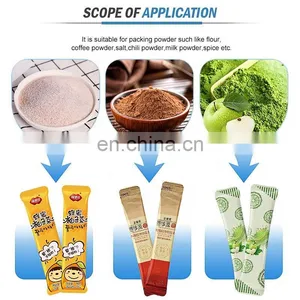 Spice Small Mirchi Chili Food Machinery Filling Sugar Detergent Soy Milk Sticky High Speed Dry Powder Packing Machine Automatic thumbnail-2