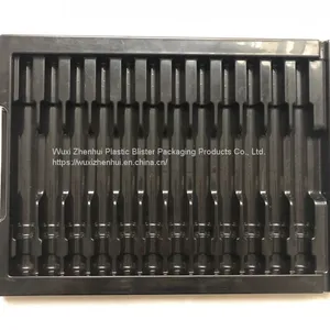 Black Vacuum Forming Plastic Blister Trays Thermoformed Blister Packaging Trays thumbnail-1