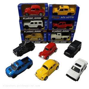 1:43 Scale 4 Inches Diecast Toys Vehicle 6 Models of Pull-back Die Cast Metal Vintage Cars thumbnail-1