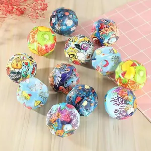 New Moon Stone Wrist Elastic Ball With Rope Rubber Sling Ball Children's Toy Wrist Players Throw Back the Ball. thumbnail-2