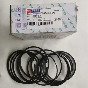 Good Quality Engine Parts 1 Set Piston Ring Kit J0100-1004040SF6*6 Piston Ring Assembly Use for Chinese Bus thumbnail-2