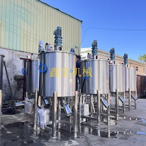 Heated Stainless Steel Mixing Tank for Detergent and Cooking Liquid Production thumbnail-4