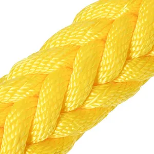 CCS Approved Polypropylene 8 Strand Rope Floating Rope Uesd in Shipbuilding Marine Fisheries Mining Shipbuilding LDPPMULTI-8 thumbnail-1