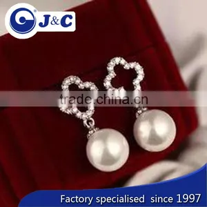 Real Nature Back Pearl Earring,pearl Eardrop,pearl Ear Stud thumbnail-5