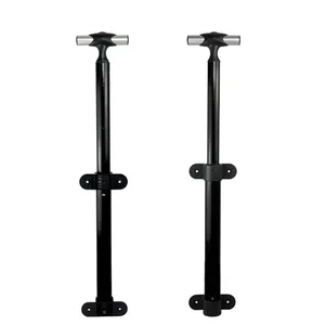 Customized Aluminum Alloy Material Manufacturer Wholesale Vegetable Basket Single Pull Rod Three Section Telescopic Pull Rod thumbnail-1