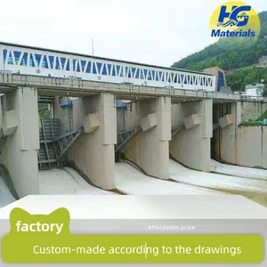 Fixed-wheel Steel Gate, Stainless Steel Flat Sliding Steel Gate, Hydraulic Curved Steel Gate for Power Stations and Reservoirs thumbnail-1