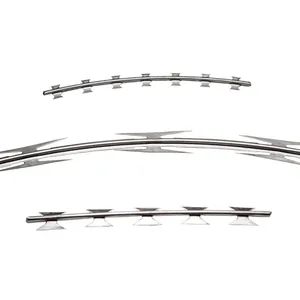 Stainless Steel 304 Safety Fence Wire Suitable for Prisons/Walls/Protection Razor Barbed Wire Coil thumbnail-6