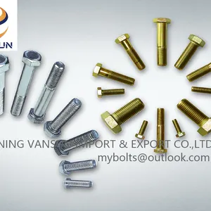 Hex Bolt Carbon Steel Standard Fastener DIN931 Zinc thumbnail-1