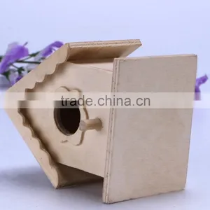 2016 Custom Solid Wooden Bird Nest,Small Wood House Accepted thumbnail-4