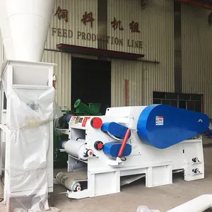 JW New 220V Remote Control Wood Crusher Machine Used for Farm Wood Production With Gear Engine Bearing Sawdust & Wood Chips thumbnail-4