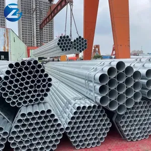 High Quality 15mm Hot Dipped GI Round Steel Tubing Pre Galvanized Steel Tube Pipe thumbnail-4