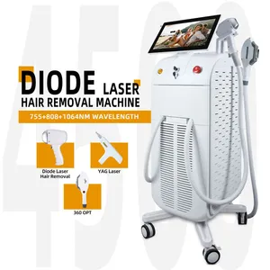 Compact 3 in 1 808nm Diode Laser SHR Hair Removal + Nd:YAG 1064nm Tattoo Removal 15J/cm2 Fluence Automatic Skin Type Detection thumbnail-5