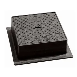 Jingdong Ductile Iron Manhole Cover for Highway Pedestrian Zones Rectangles Custom Sizes (600*600/800*800) Casting Services thumbnail-5