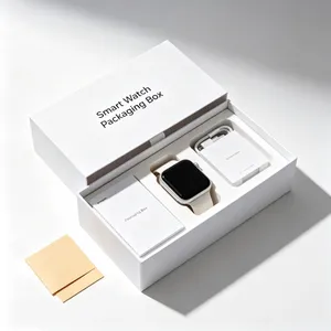 Smart Watch Packaging Box Custom Logo Printed Luxury Paper Gift Box for Smartwatch and Accessories thumbnail-1