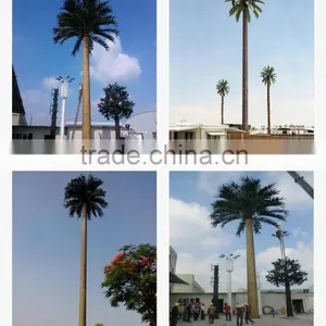 Telecommunication Steel Pole, GSM Communication Tower With Galvanization and Powder Coated thumbnail-6