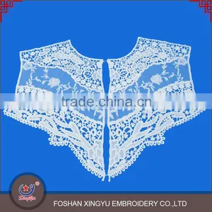 Fashion Decorative Cheap Fancy Symmetry Ladies Kameez Chemical Lace Neckline Embroidery Neck Design thumbnail-3