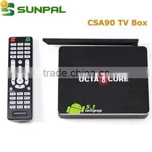 CSA90 CSA91 2GB RAM 16GB EMMC Flash Octa Core Rk3368 Cpu Android l 5.1 Lollipop Smart tv Box Best OTT TV Box thumbnail-5