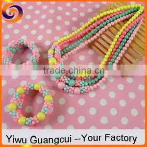 Necklace Bracelet African Beads Jewelry Set thumbnail-1