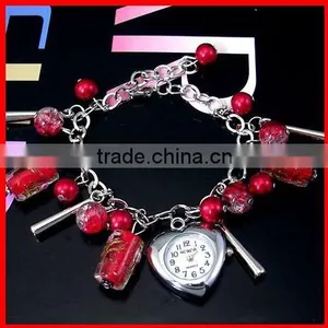 Fashion Bead Bracelets With Charms Watch thumbnail-1