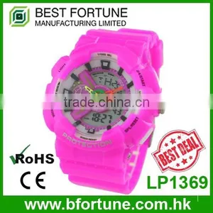 LP1369 Lowest Price Dual Movement Colorful Custom Digital Watch thumbnail-1