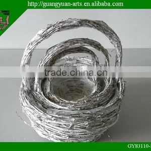 Handmade Decorative Natural Rattan Basket thumbnail-1