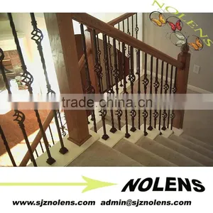 Villa House Design Elegant Wrought Iron Metal Balcony Railings thumbnail-1