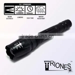 (130252) 2014 Hot Selling Factory Price Rechargeable Aluminum Flashlight 2014 With Zoom thumbnail-1