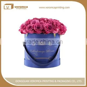 Professional Luxury Cardboard Boxes for Flowers Handmade Hard Cardboard Packaging Round Box for Flower thumbnail-1