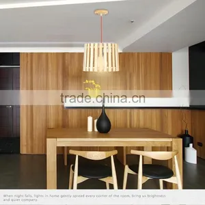 Wooden LED Pendant Light JK-8005B-06 Hanging Pendant Lamp Wooden Modern Style thumbnail-1