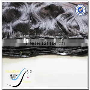 Cheap 100% Human Hair Clip in Hair Extension100% Human Hair Best Selling thumbnail-2