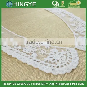 High Quality 100% Cotton Embroidery Neckline Designs HY004 thumbnail-3